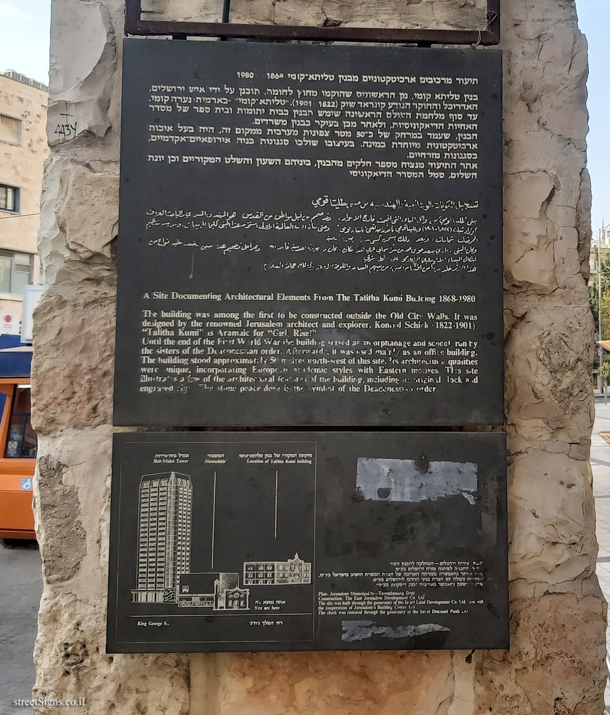 Jerusalem - Talitha-Kumi building - King George/Ben Yehuda, Jerusalem, Israel