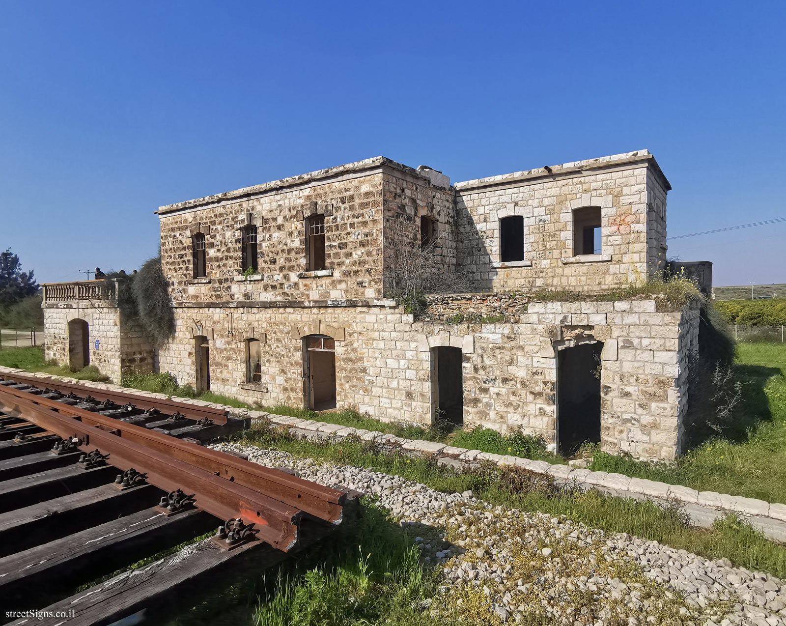 Heritage Sites in Israel - The Ottoman Railway station at Nahal Sorek - Mateh Yehuda Regional Council, Israel