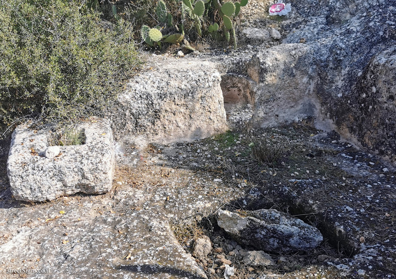 Emmaus Nicopolis - Winepress for wine treading - Latrun Interchange - Ayyalon-Canada Park