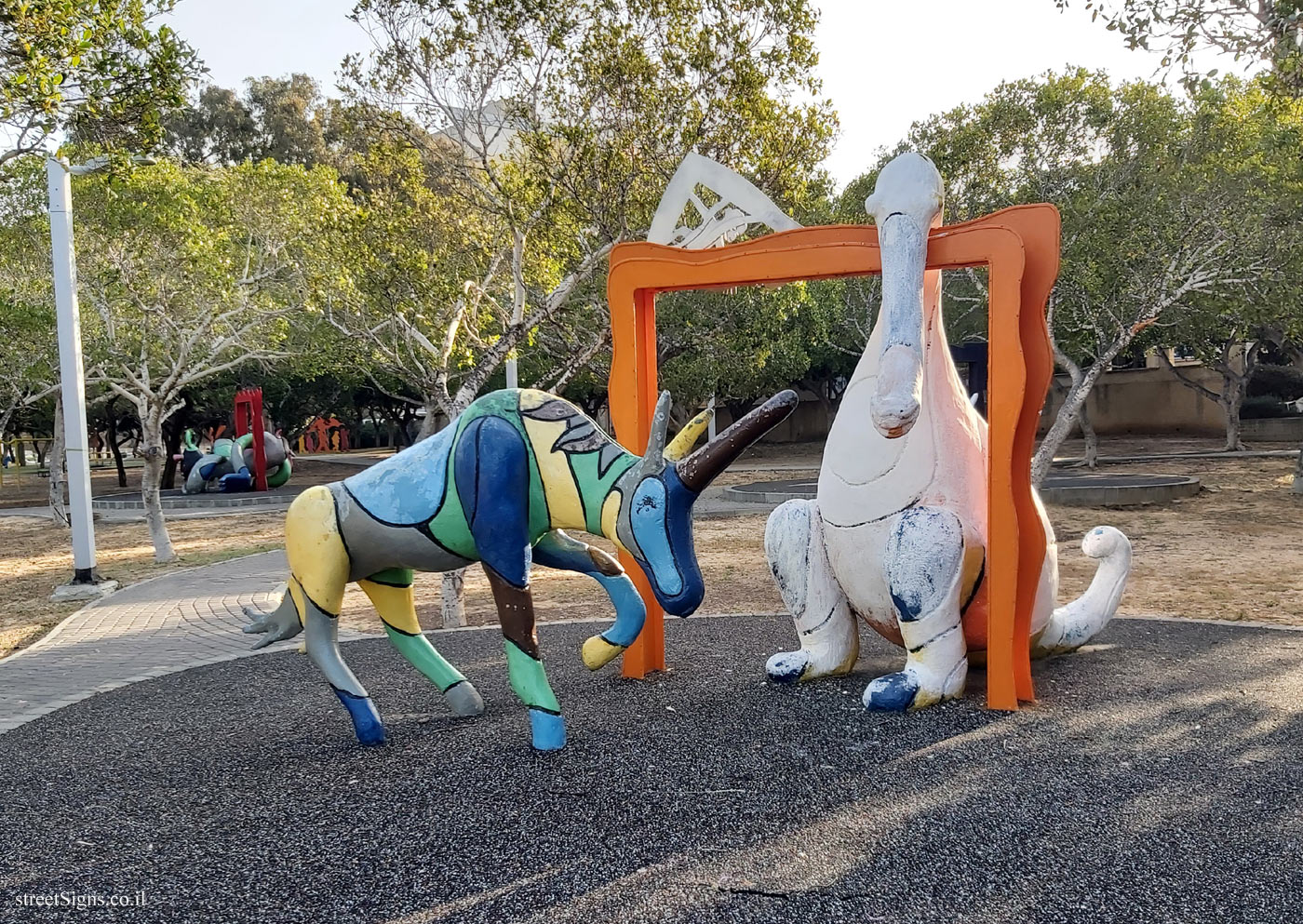 Holon - Story Garden - Itamar meets a rabbit - Dan Shomron St, Holon, Israel