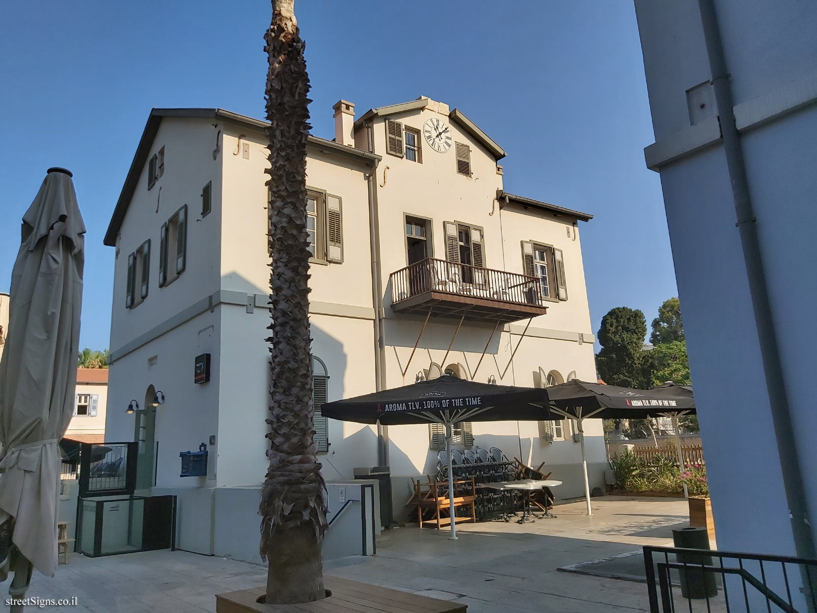 Tel Aviv - Sarona complex - buildings for preservation - Community hall and school