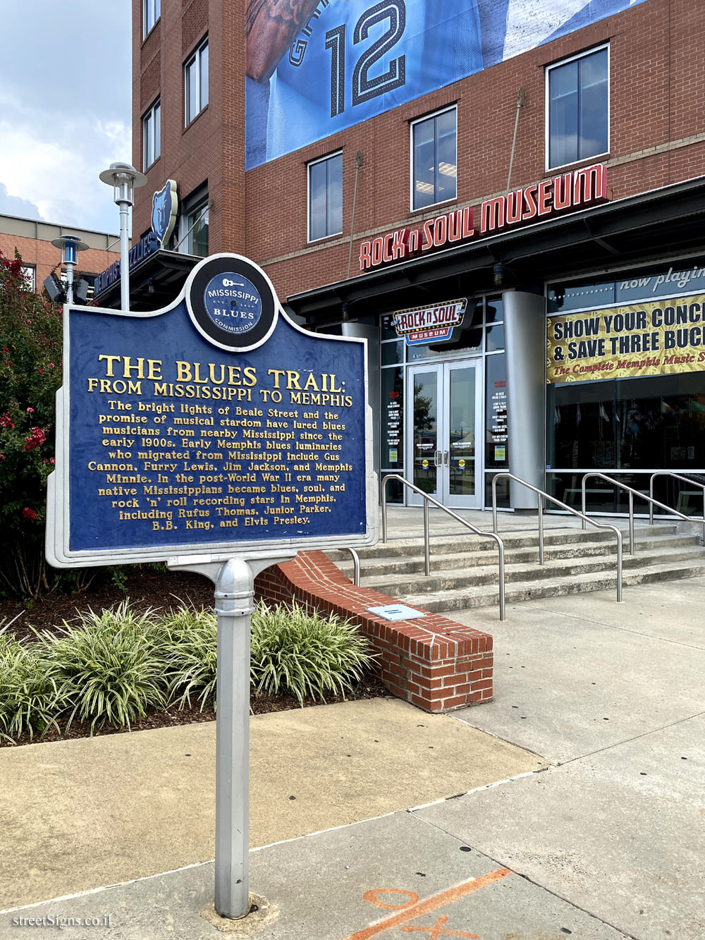 Memphis - The Mississippi Blues Trail - 183 Beale St, Memphis, TN 38103, USA