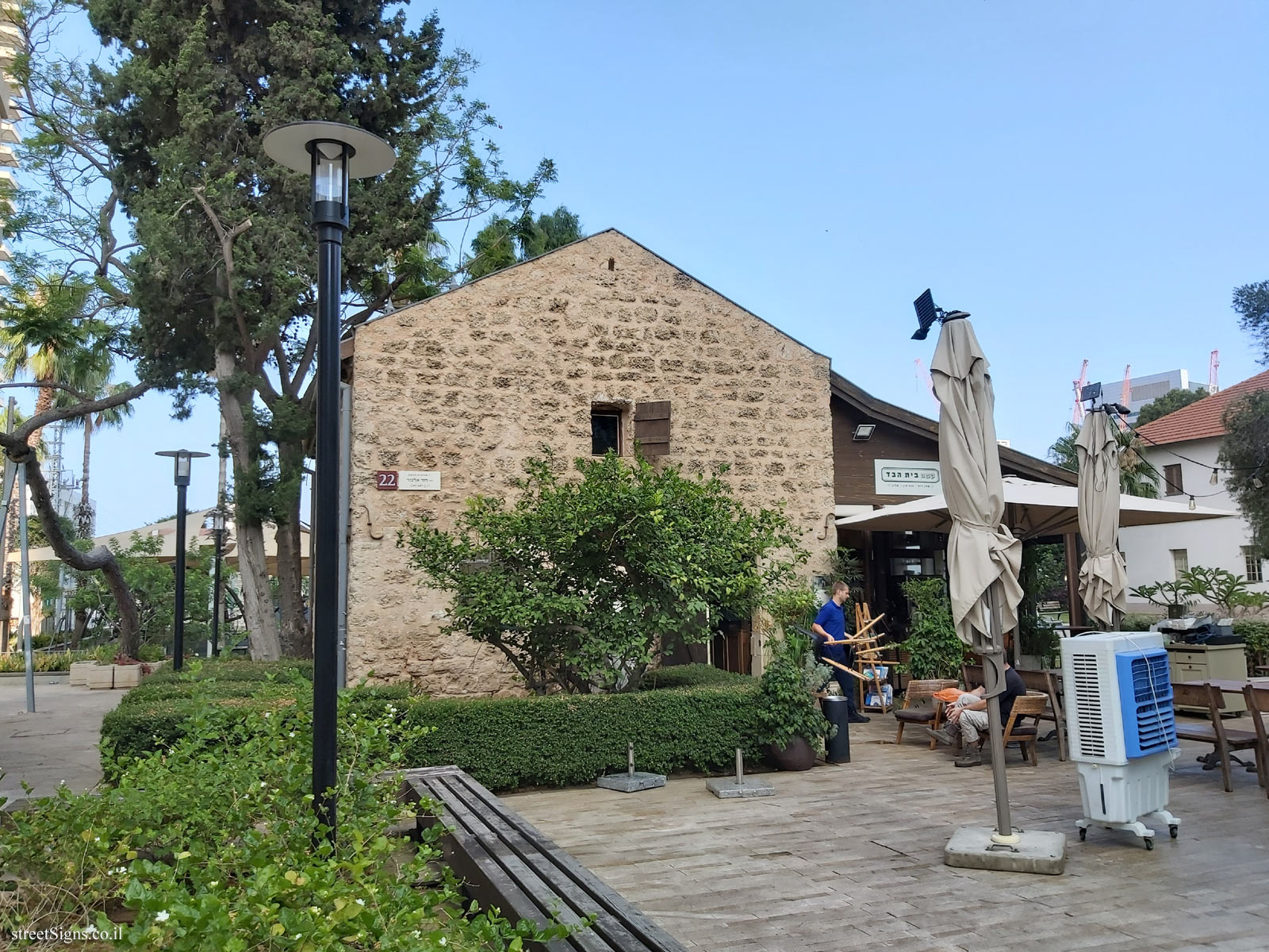 Tel Aviv - Sarona complex - buildings for preservation - Olive press