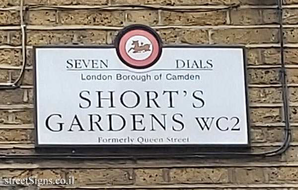 London - Seven Dials - Short’s Gardens - 21-25 Short’s Gardens, London WC2H 9FD, UK