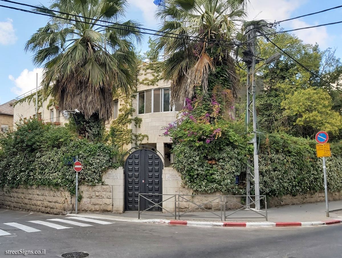 Jerusalem - Heritage Sites in Israel - Consulate General of Greece in Jerusalem - Rachel Imenu St 31, Jerusalem, Israel