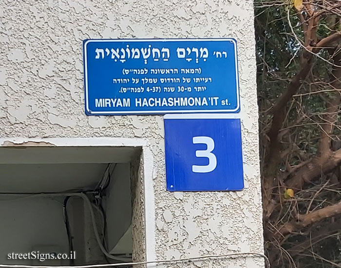 Miriam HaHashmonait St 3, Tel Aviv-Yafo, Israel