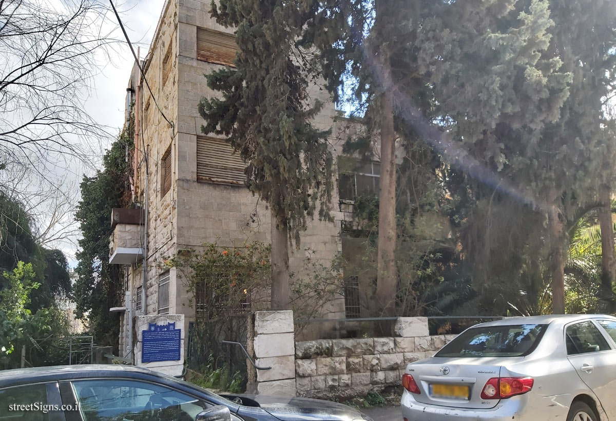 Jerusalem - Heritage Sites in Israel - The house where Abba Ahimeir and Menachem Begin lived - Alfasi St 25, Jerusalem, Israel
