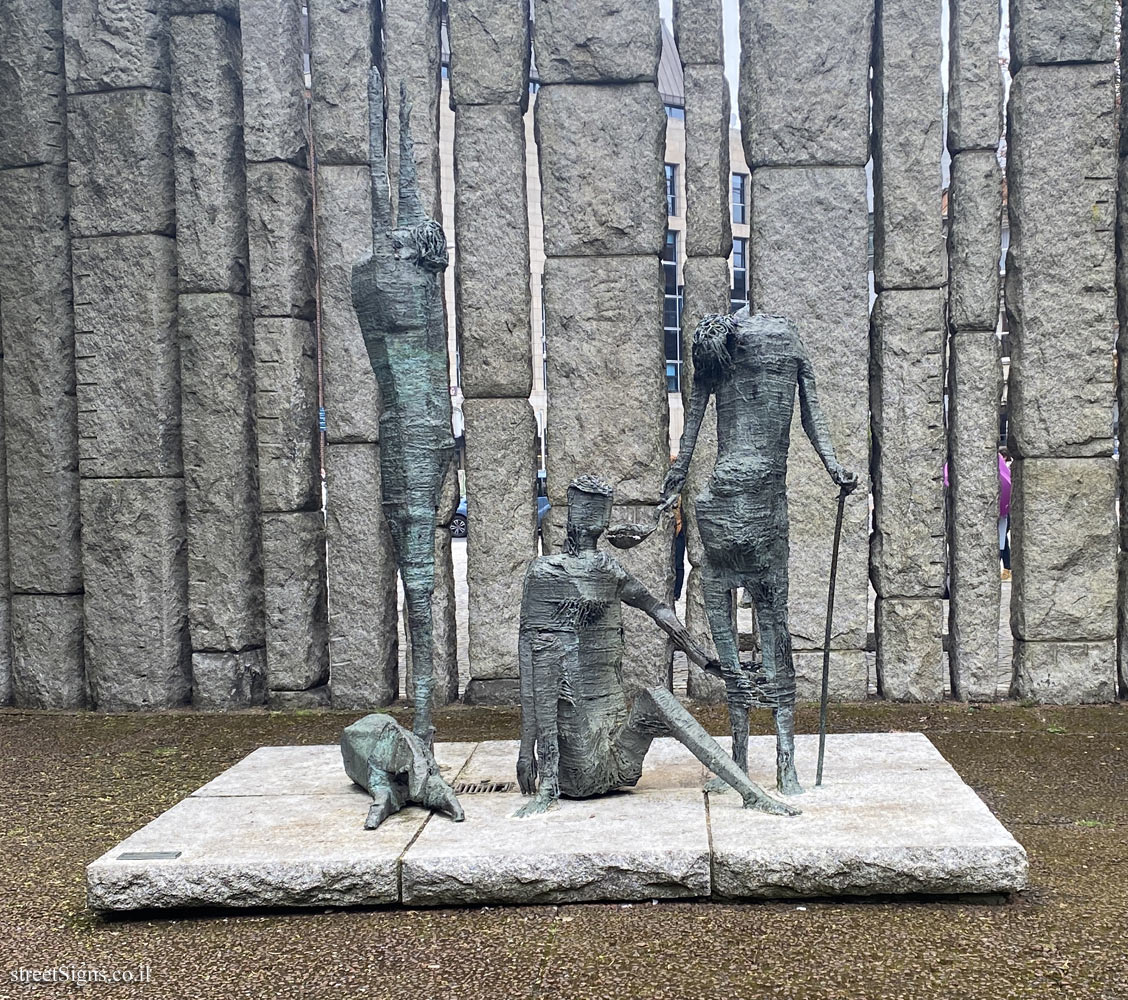 Dublin - "Famine" outdoor sculpture by Edward Delaney - 31 St Stephen’s Green, Dublin, D02 K224, Ireland