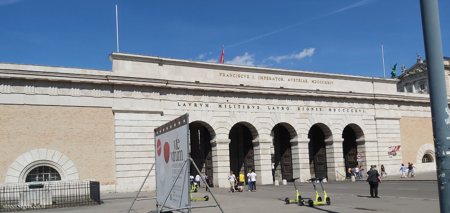 Vienna - A city introduces itself - Outer castle gate - BURGTOR - Heldenplatz 21/4, 1010 Wien, Austria