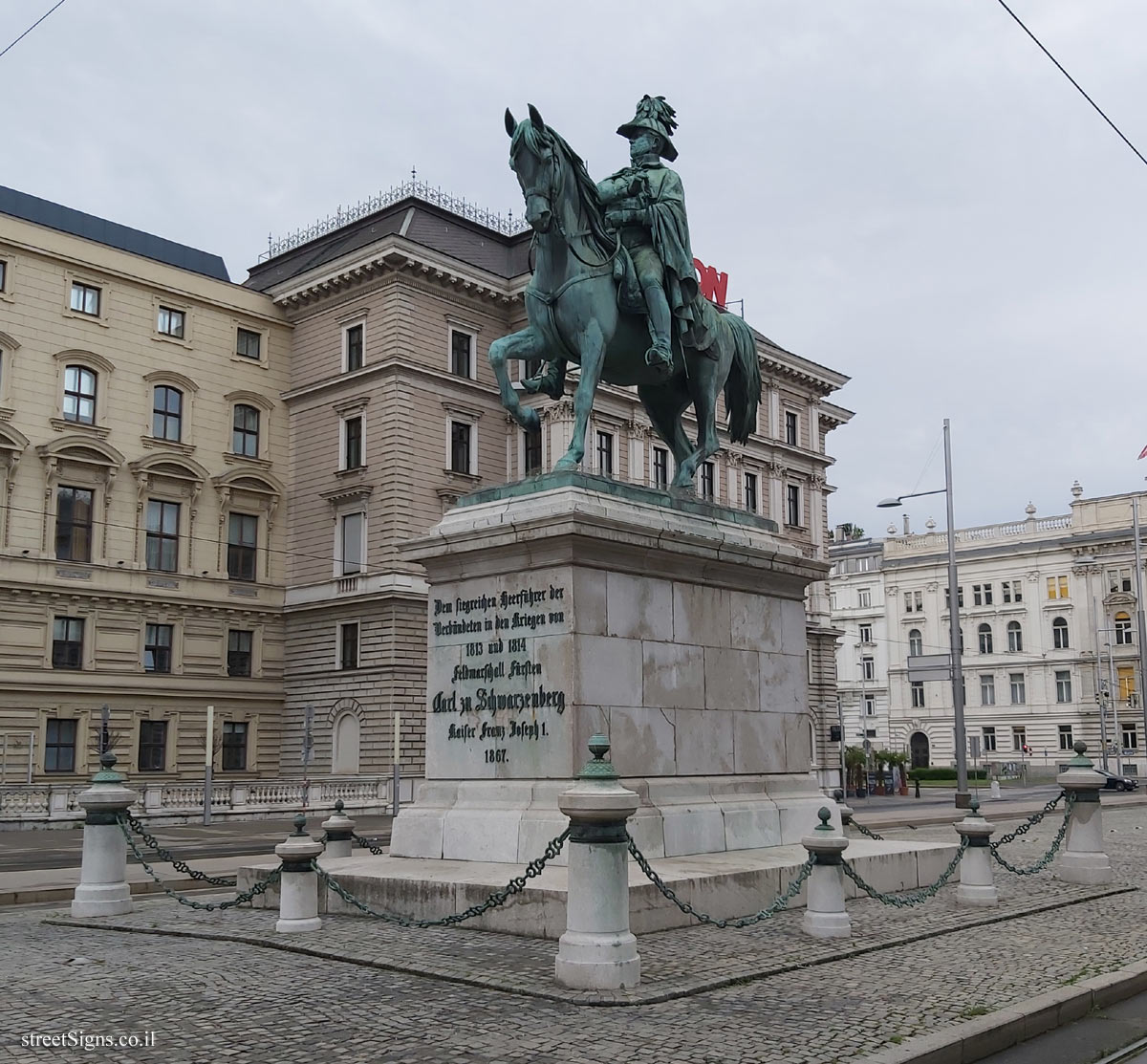 Vienna - A monument in memory of Karl Philipp, Prince of Schwarzenberg - Schwarzenbergpl. 17, 1010 Wien, Austria