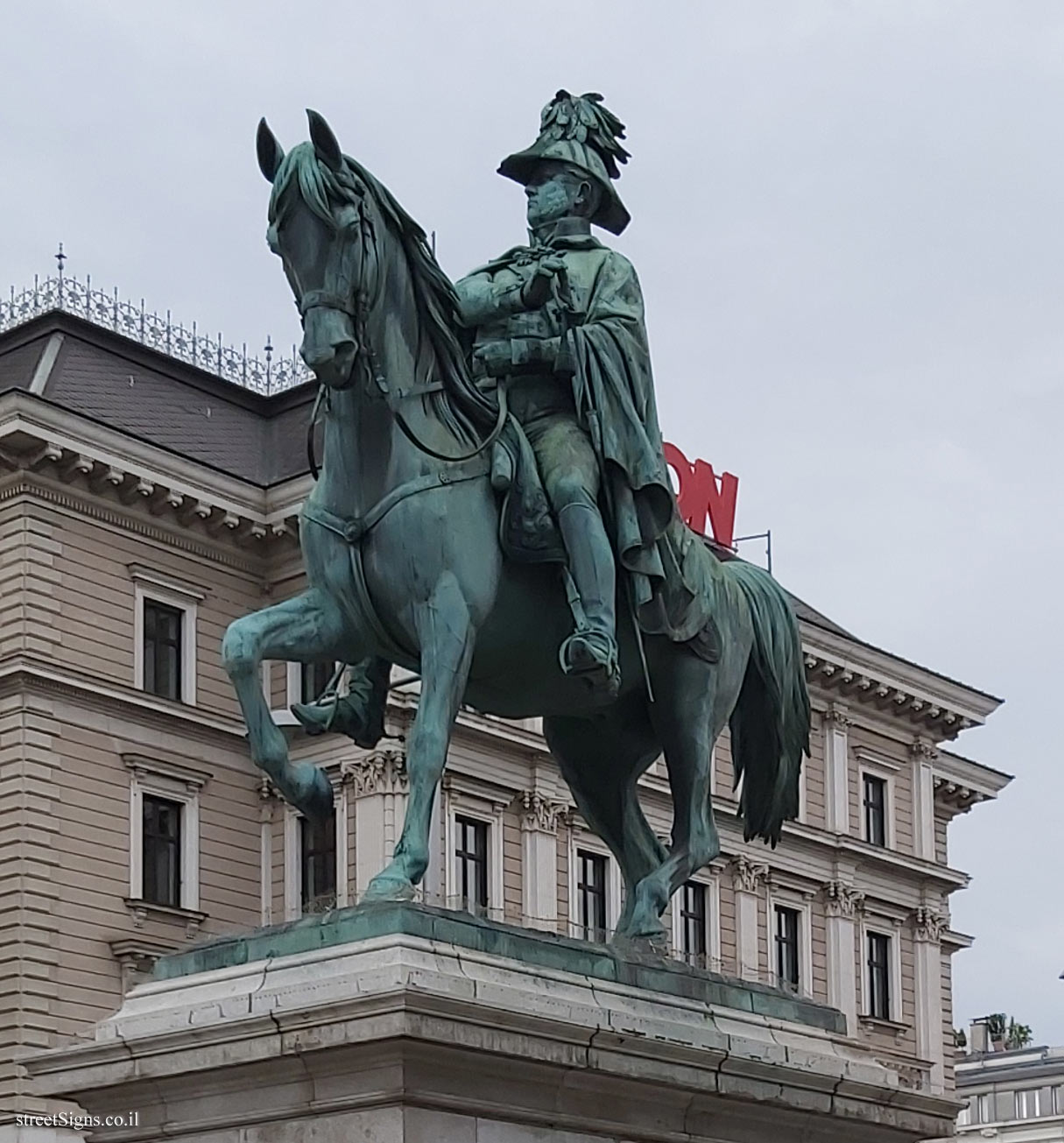 Vienna - A monument in memory of Karl Philipp, Prince of Schwarzenberg - Schwarzenbergpl. 17, 1010 Wien, Austria