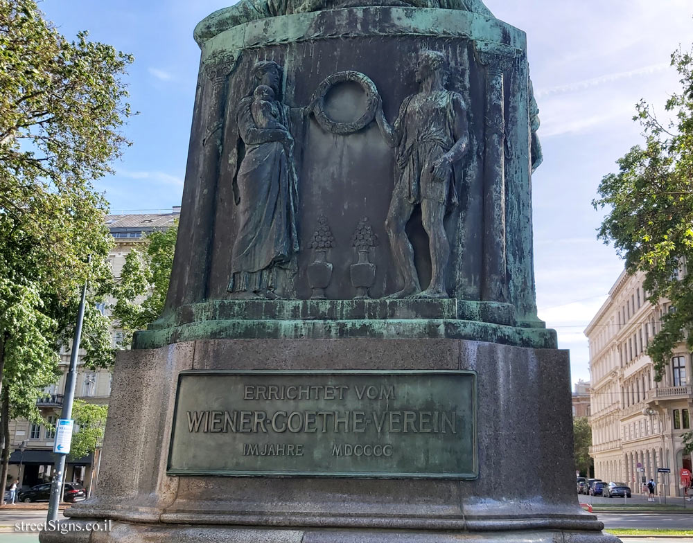 Vienna - Goethe Monument - Goethegasse, 1010 Wien, Austria