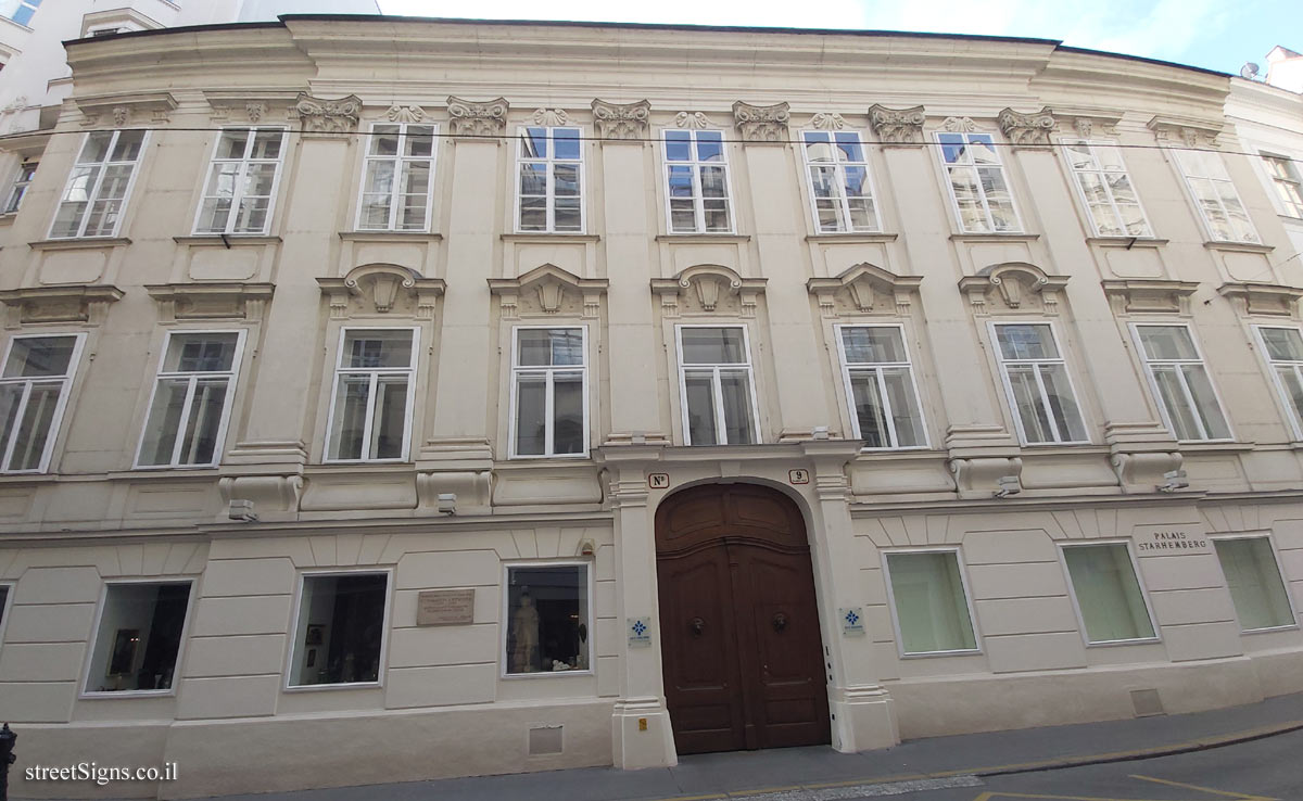 Vienna - the house where the composer Conradin Kreutzer - Dorotheergasse 9, 1010 Wien, Austria