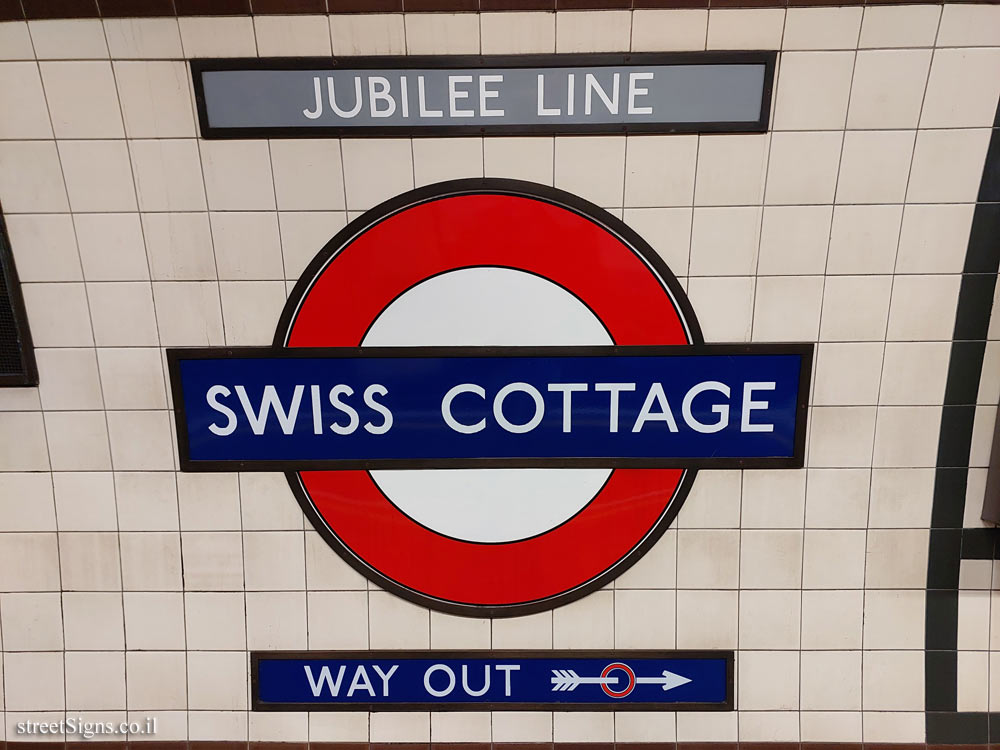 Swiss Cottage tube station, London, UK