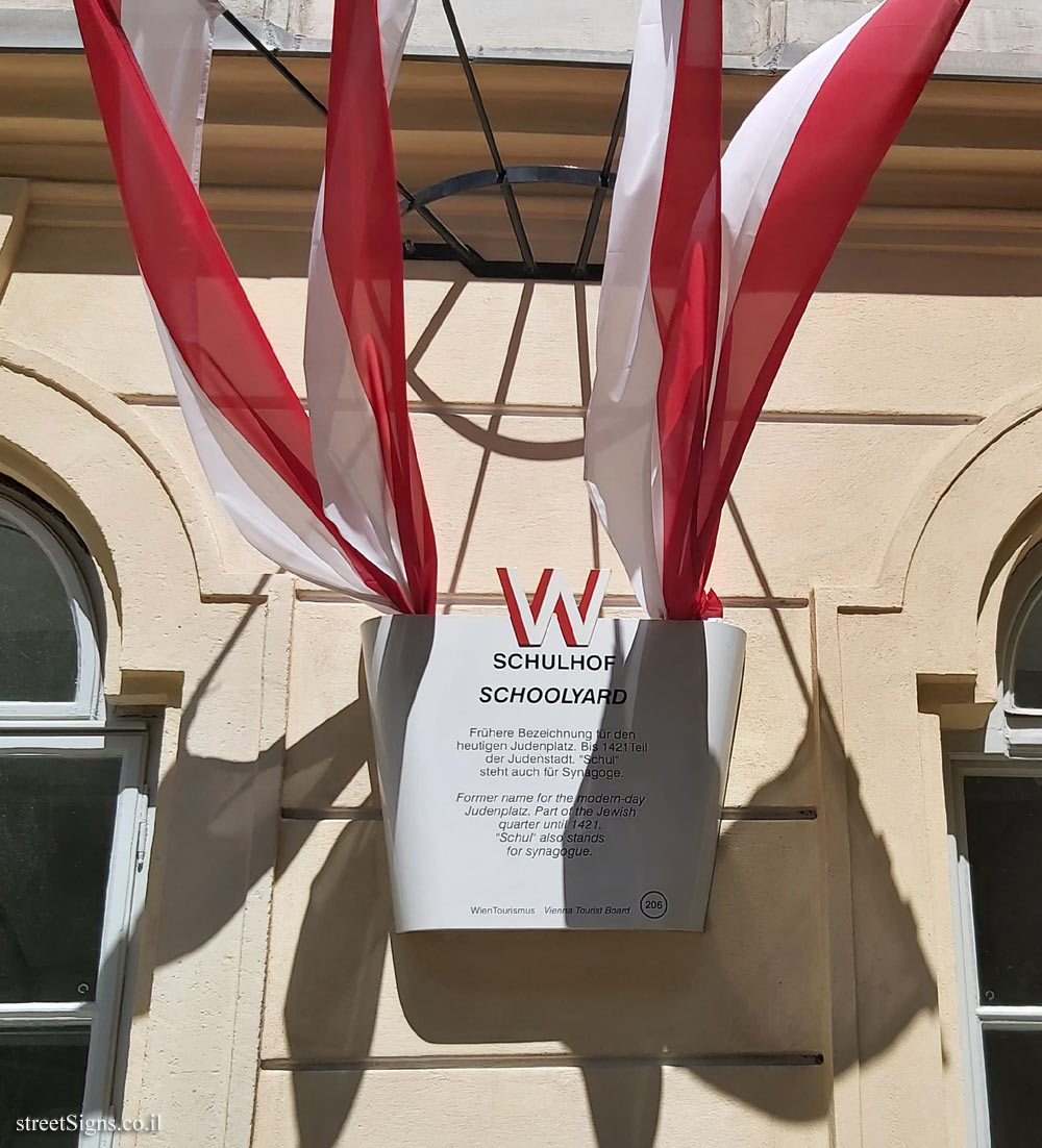 Vienna - A city introduces itself - The courtyard of the synagogue - Schulhof 6, 1010 Wien, Austria