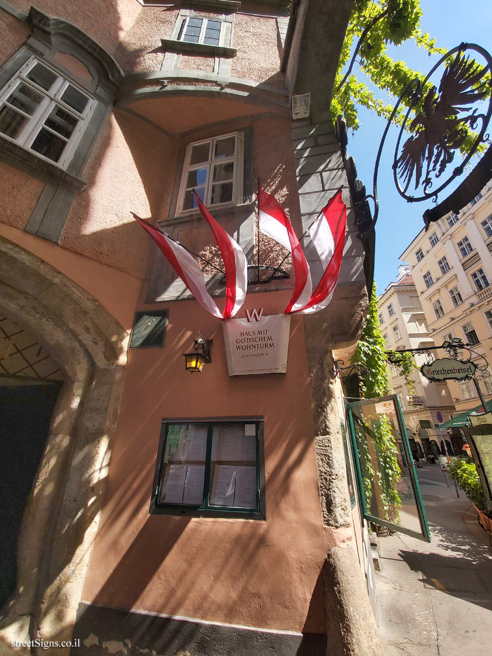 Vienna - A city introduces itself - House with Gothic Tower - Griechengasse 9, 1010 Wien, Austria