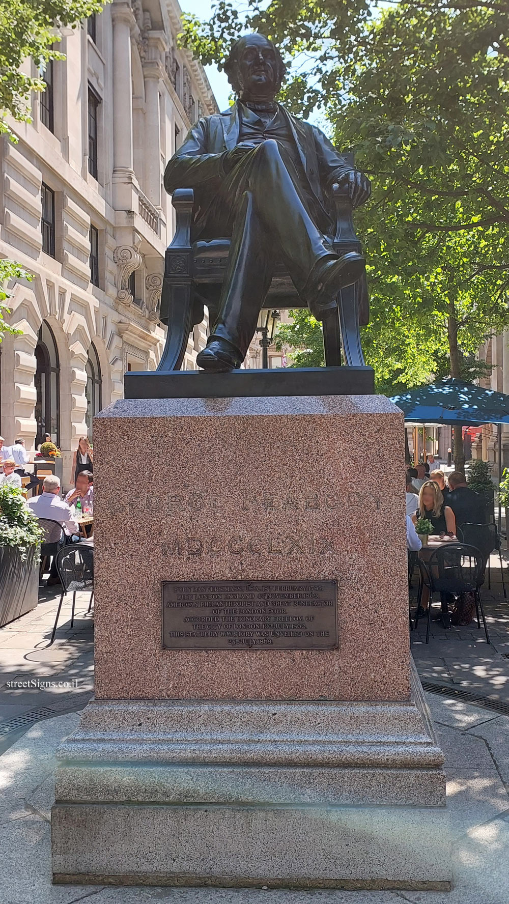 London, England, UK. Statue of Prince Albert (by Alfred Drury