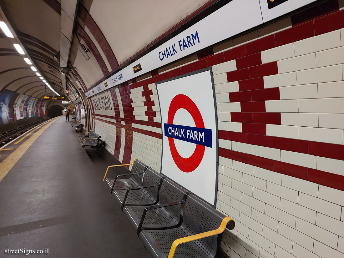 London - Chalk Farm Subway Station - Interior of the station - Chalk Farm tube station, Chalk Farm, London NW3, UK