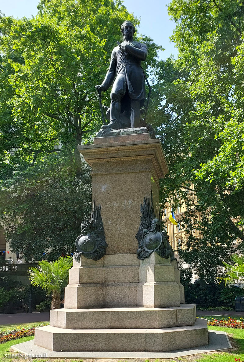 London - Statue of James Outram - 11-14 Northumberland Ave, London WC2N 5AQ, UK
