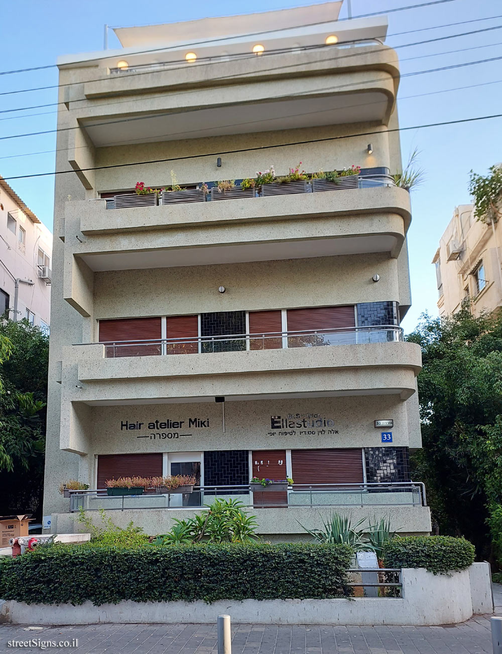 Tel Aviv - buildings for conservation - 33 Gordon - J. L. Gordon St 33, Tel Aviv-Yafo, Israel