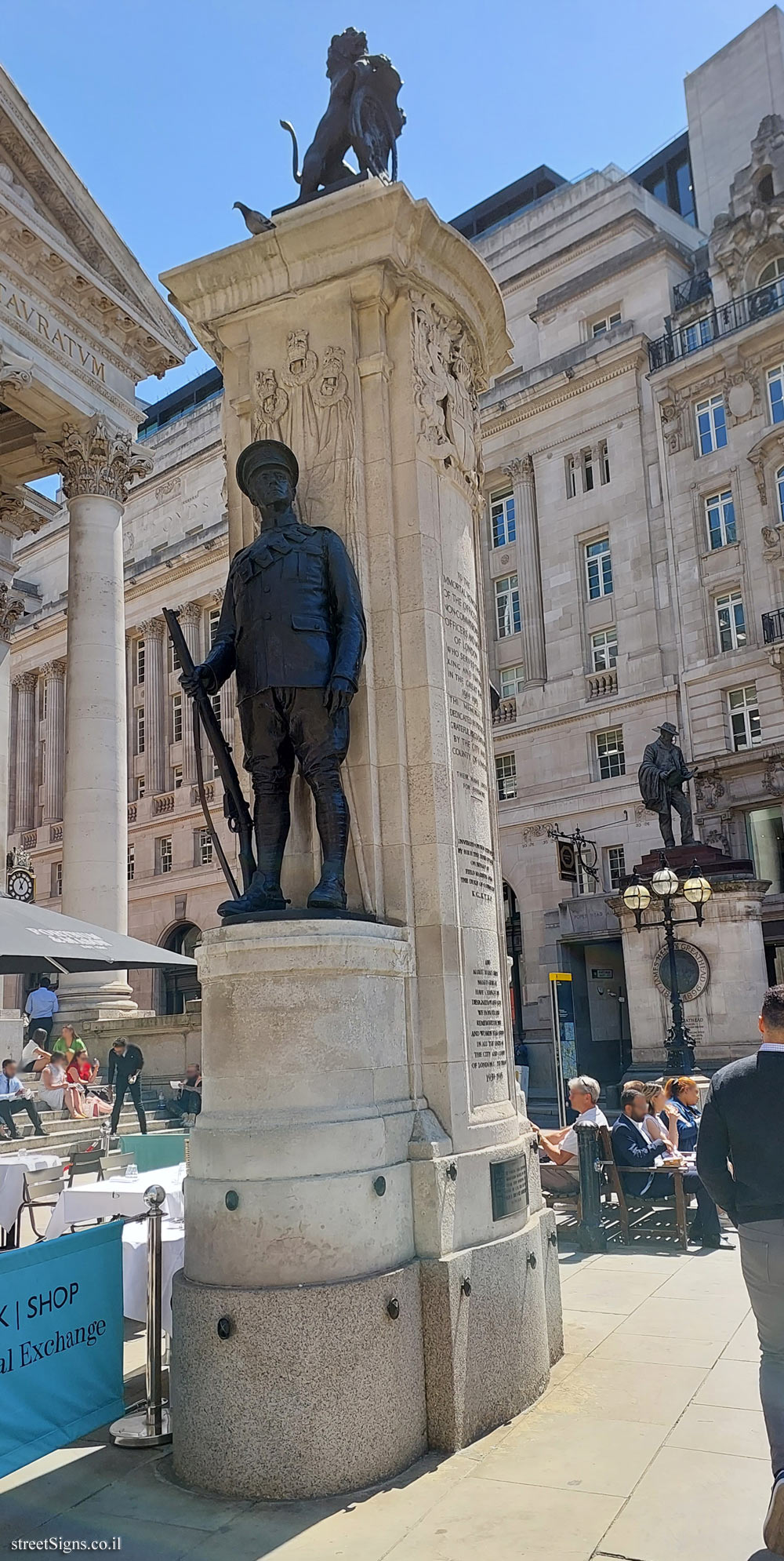 London - London Troops War Memorial - Cornhill, London EC3V 3NR, UK