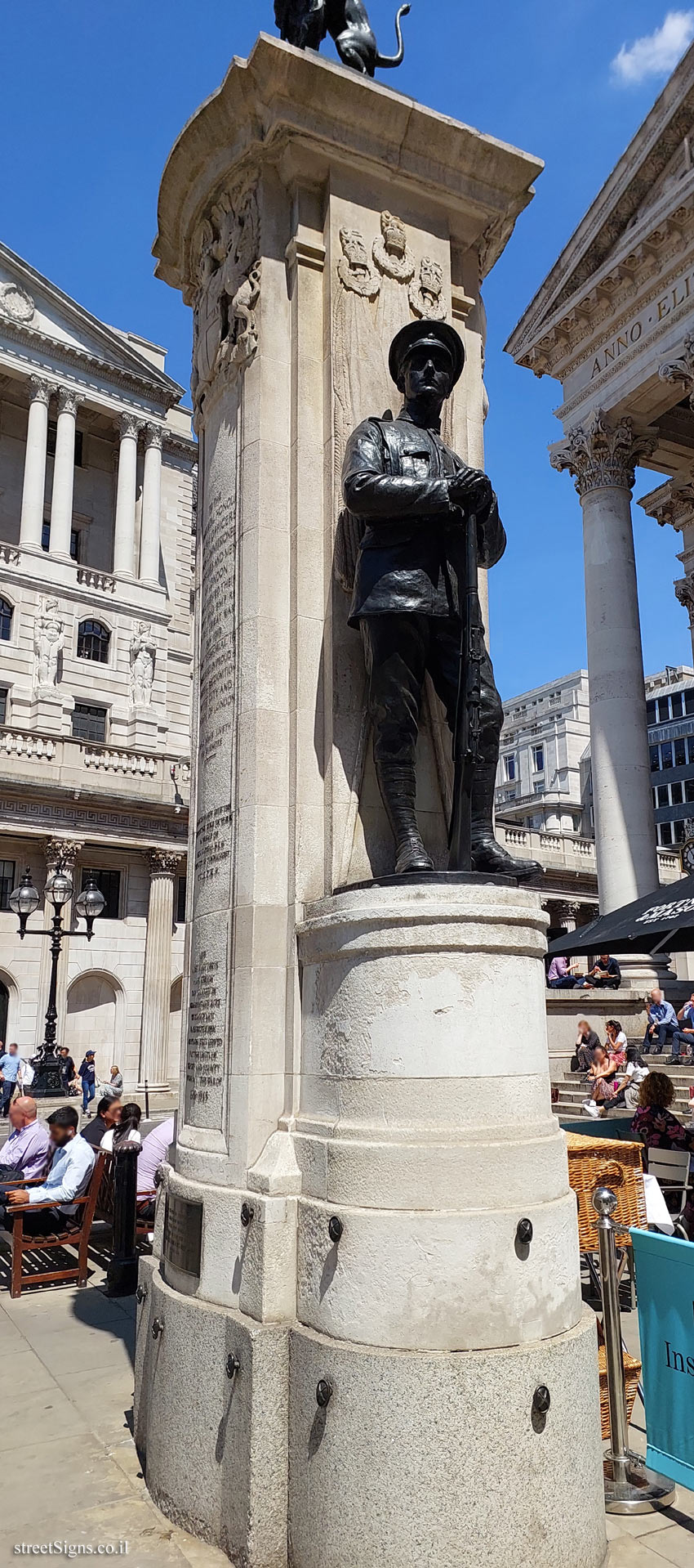 London - London Troops War Memorial - Cornhill, London EC3V 3NR, UK