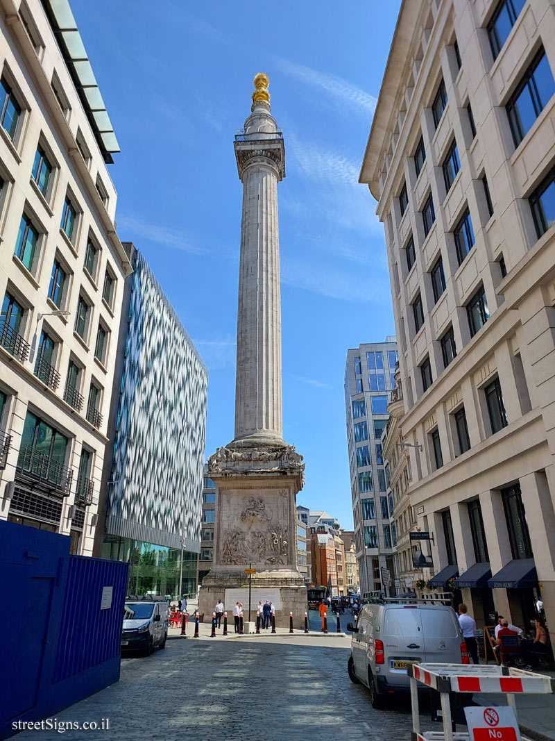 London - Monument to the Great Fire of London - 11 Monument St, London EC4R, UK