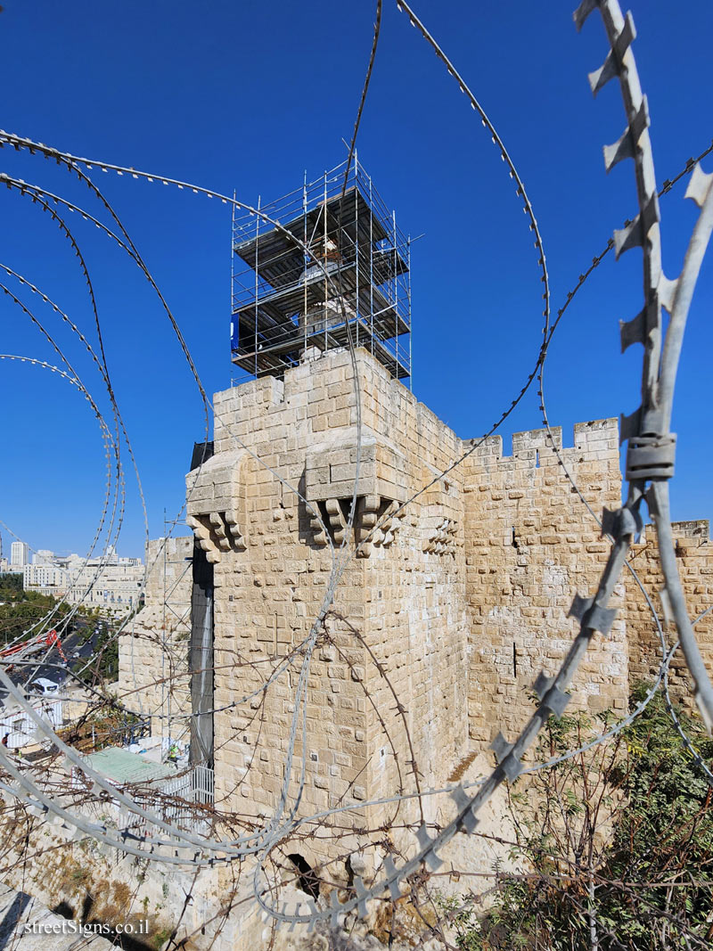 Jerusalem - The Old City - The Ramparts Walk - The minaret of the mosque - Omar Ben el-Khatab St 1, Jerusalem