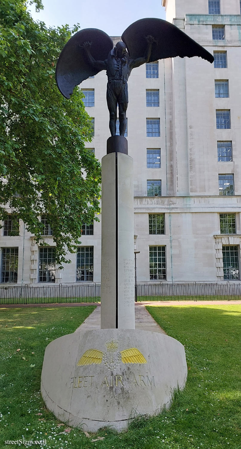 London - A monument commemorating the Fleet Air Arm - 30 Victoria Embankment, London SW1A 2JL, UK