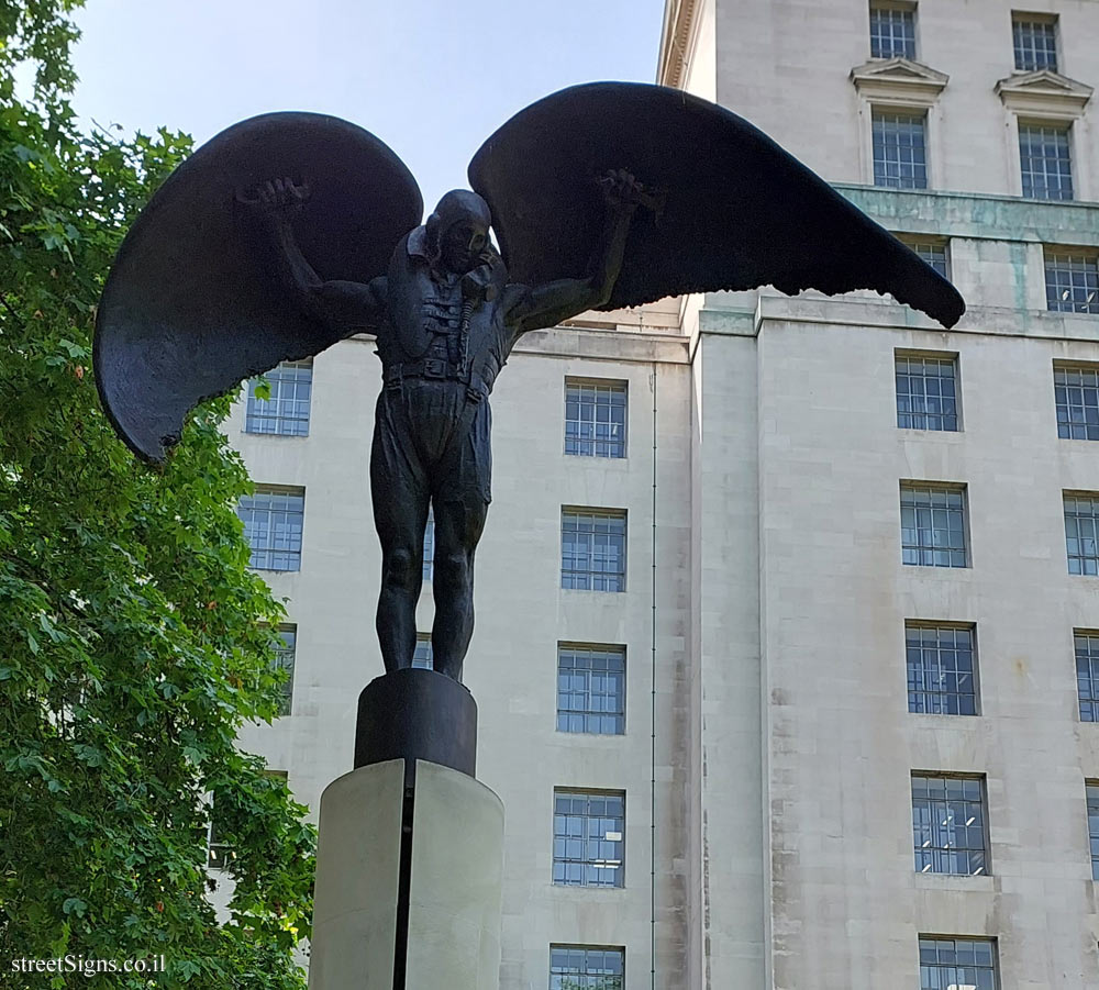 London - A monument commemorating the Fleet Air Arm - 30 Victoria Embankment, London SW1A 2JL, UK