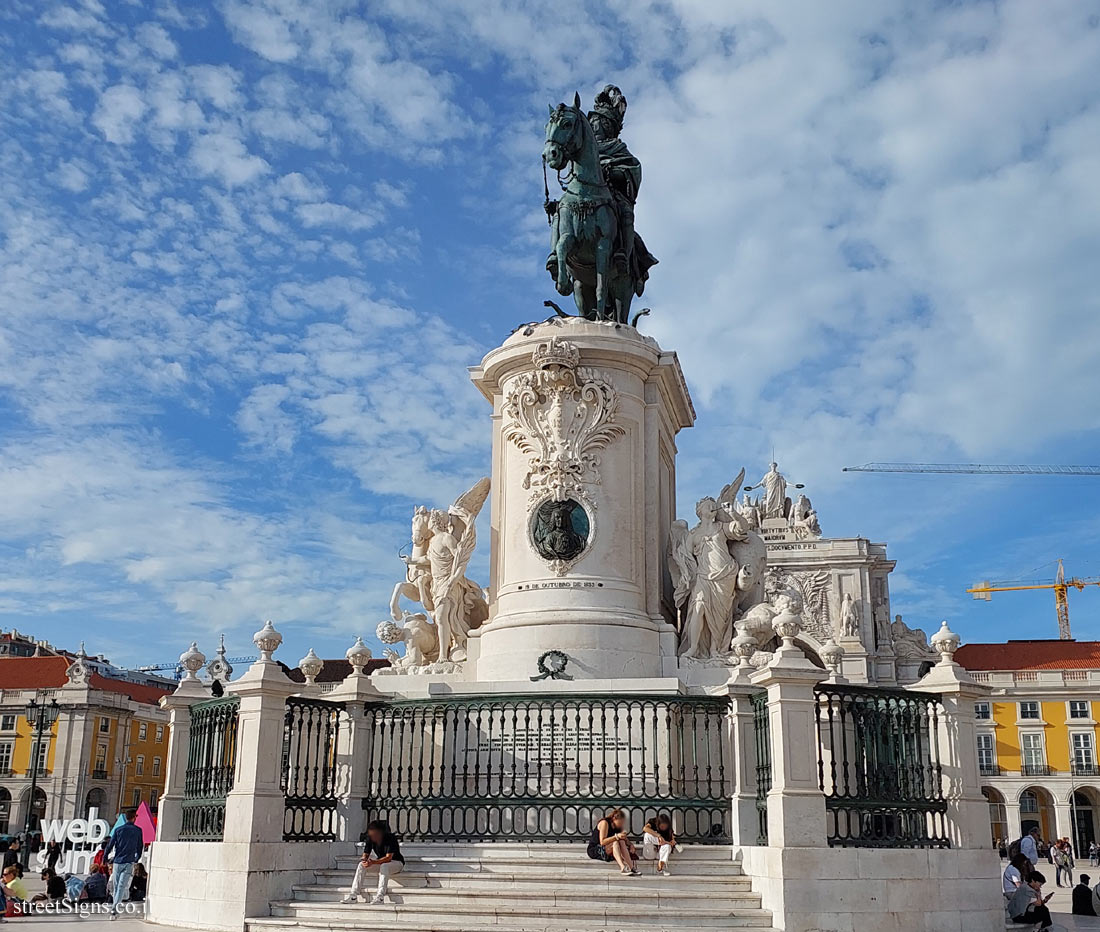 Lisbon - The monument to Jose I, King of Portugal - Praça do Comércio MB, 1100-148 Lisboa, Portugal