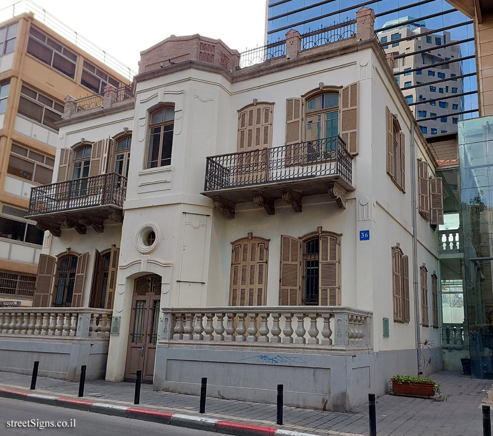 Tel Aviv - place where seven of the founding families of "Ahuzat Beit" established their homes - Yehuda ha-Levi St 36, Tel Aviv-Yafo, Israel