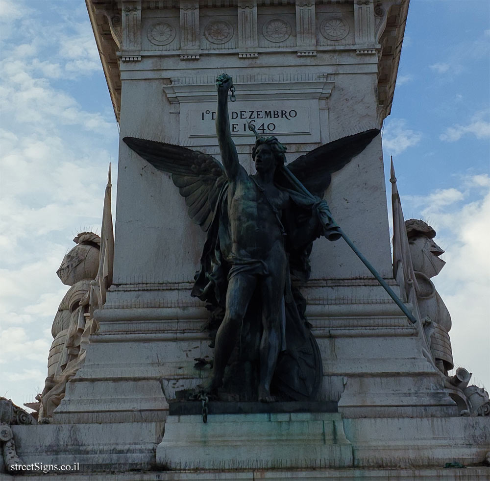 Lisbon - Restadores Square - the monument marking the liberation of Portugal from Spanish rule - Praça dos Restauradores, 1250-096 Lisboa, Portugal