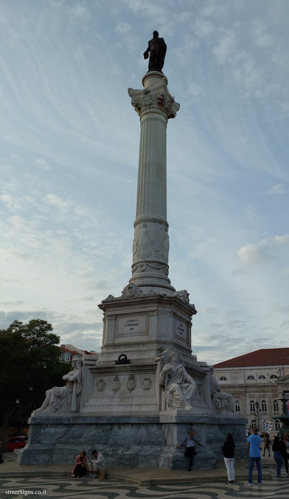 Lisbon - a column in memory of King Pedro IV - Praça Dom Pedro IV 41, 1100-200 Lisboa, Portugal