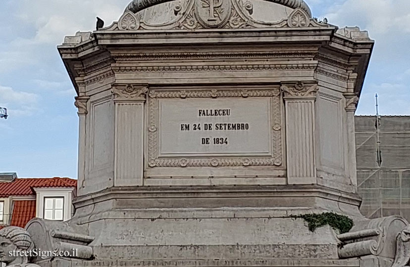 Lisbon - a column in memory of King Pedro IV - Praça Dom Pedro IV 41, 1100-200 Lisboa, Portugal