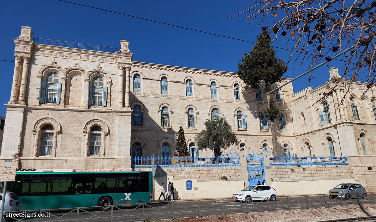 Jerusalem - Heritage Sites in Israel - French St. Louis Hospital - Shivtei Israel St 2, Jerusalem