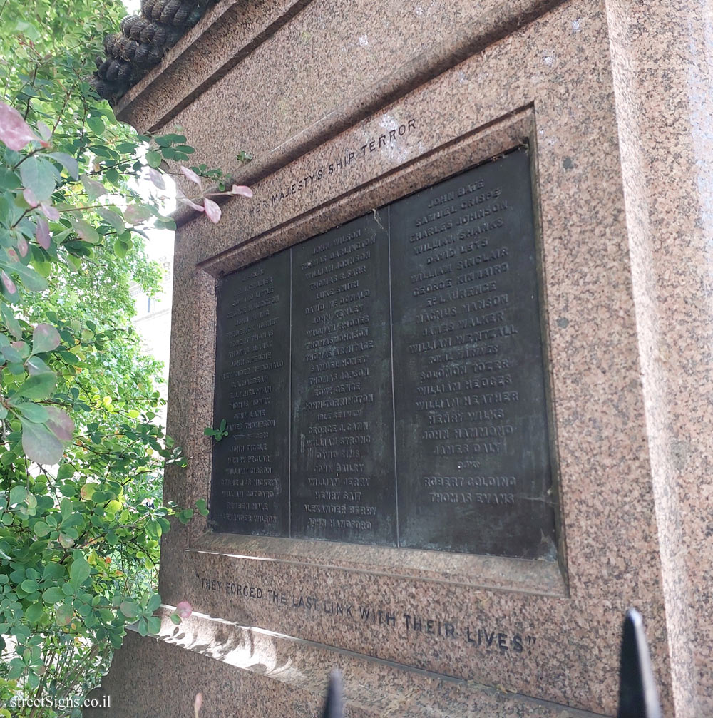 London - A statue commemorating the explorer John Franklin - Waterloo Pl, St. James’s, London SW1Y 5ER, UK