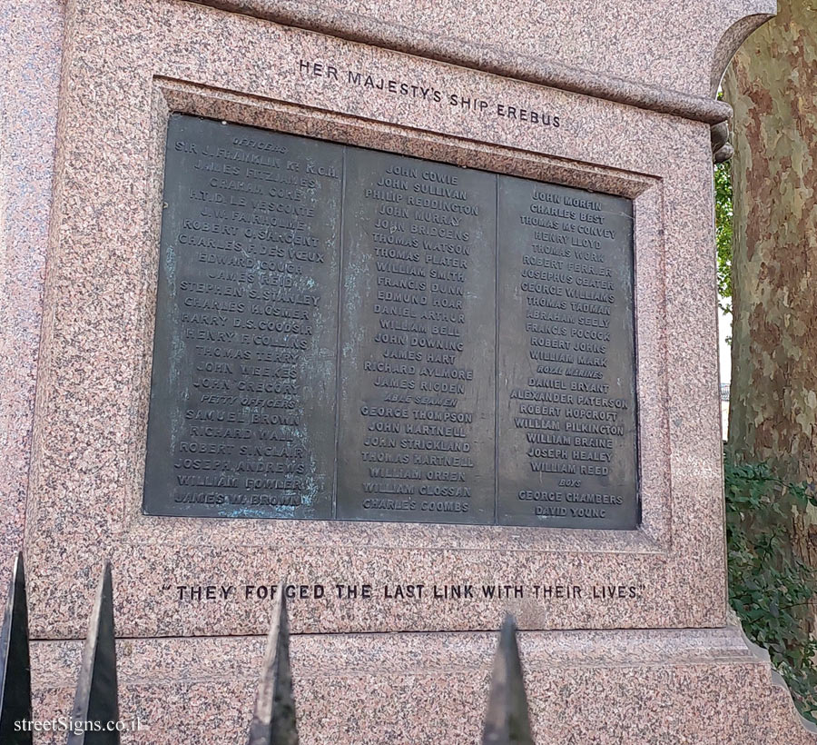 London - A statue commemorating the explorer John Franklin - Waterloo Pl, St. James’s, London SW1Y 5ER, UK