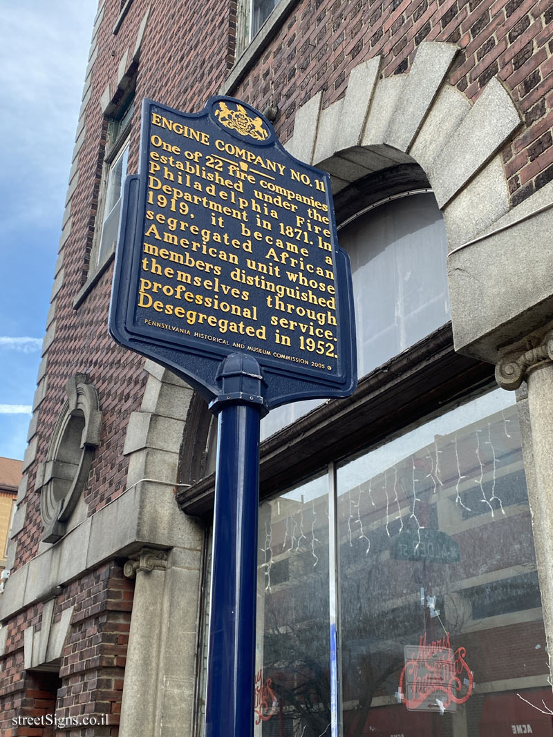 Philadelphia - Engine Company No.11 - 1001 South St, Philadelphia, PA 19147, USA