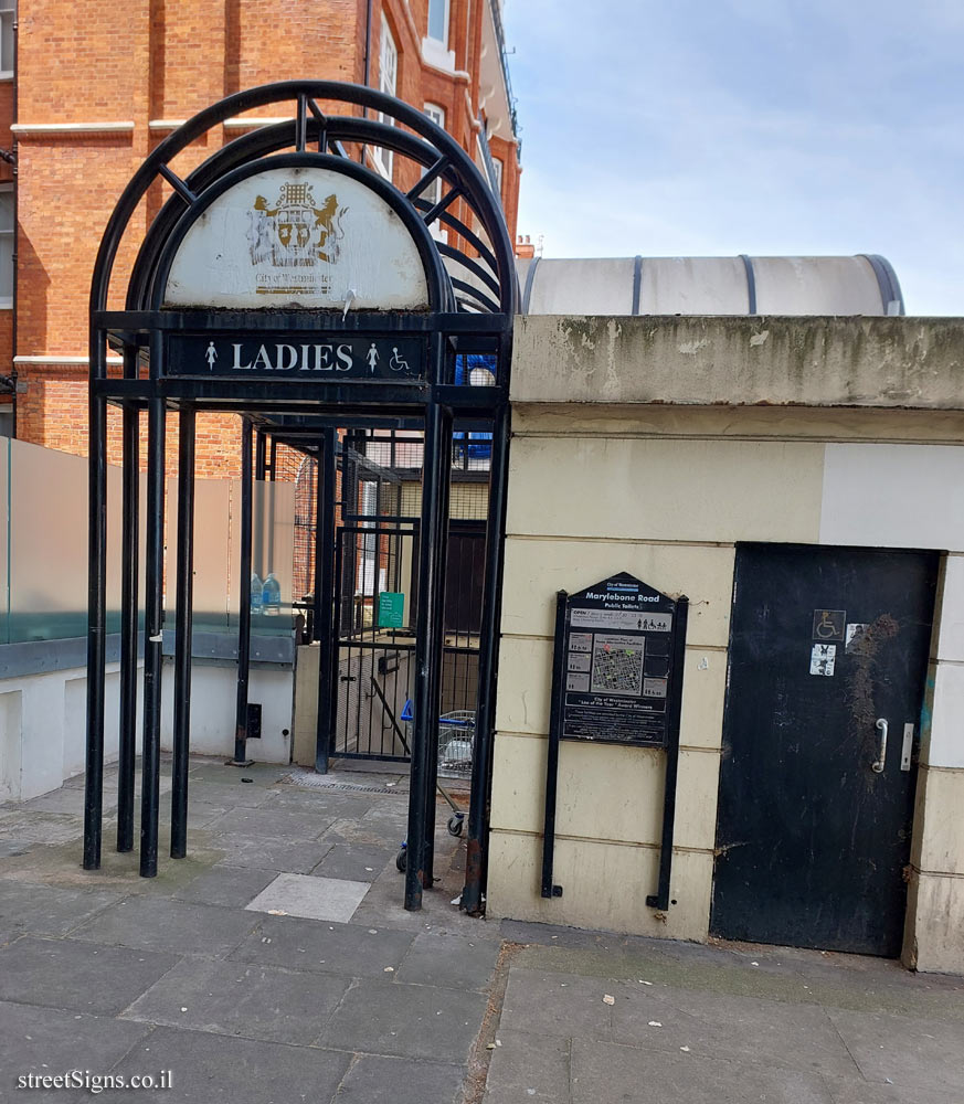 London - toilets with a classic sign - 39 Marylebone Rd, London NW1 5LS, UK