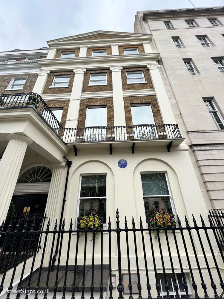 London - the house where Sir Arthur Pearson worked and lived - 21 Portland Pl, London W1B 1PY, UK