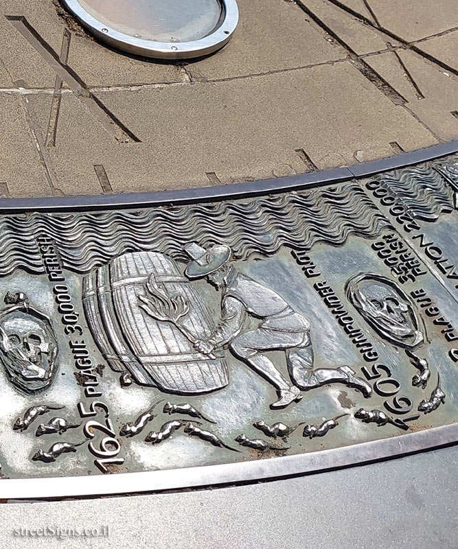 London - Sundial at Tower Hill Station - Gunpowder Plot