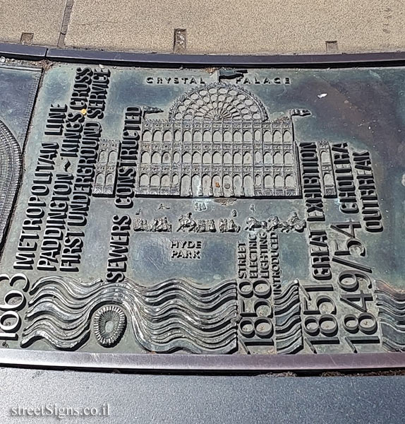 London - Sundial at Tower Hill Station - Great Exhibition