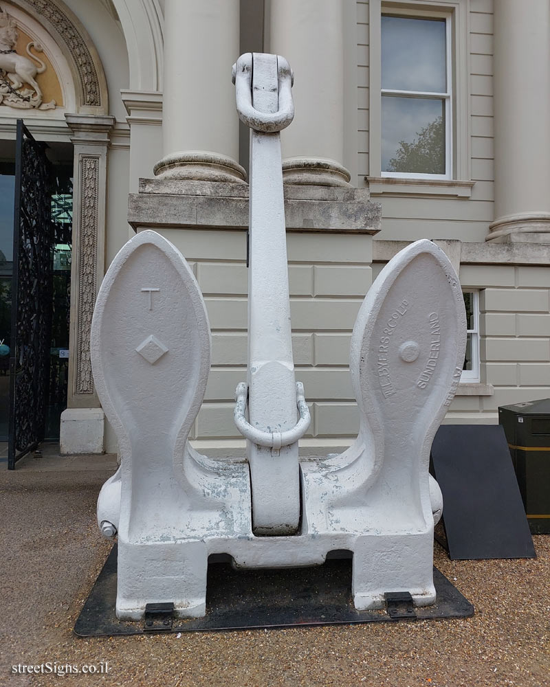 London - Greenwich - National Maritime Museum - Anchor of Ark Royal - Unnamed Road, London SE10 9NF, UK