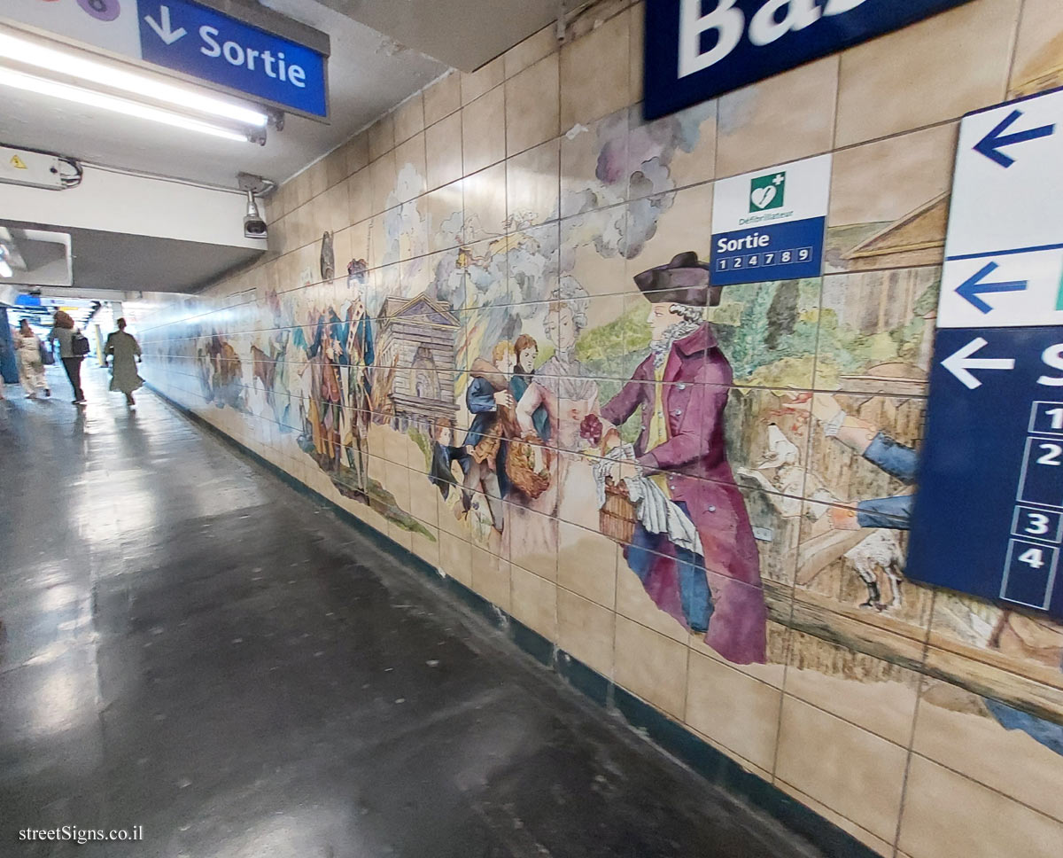 Paris - Bastille metro station - interior of the station - Bastille, 75012 Paris, France