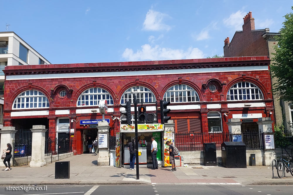 London - 100th anniversary for the opening of the Charing Cross branch of the Northern Line - Belsize Park Underground Station, Haverstock Hill, London NW3 2AL, UK