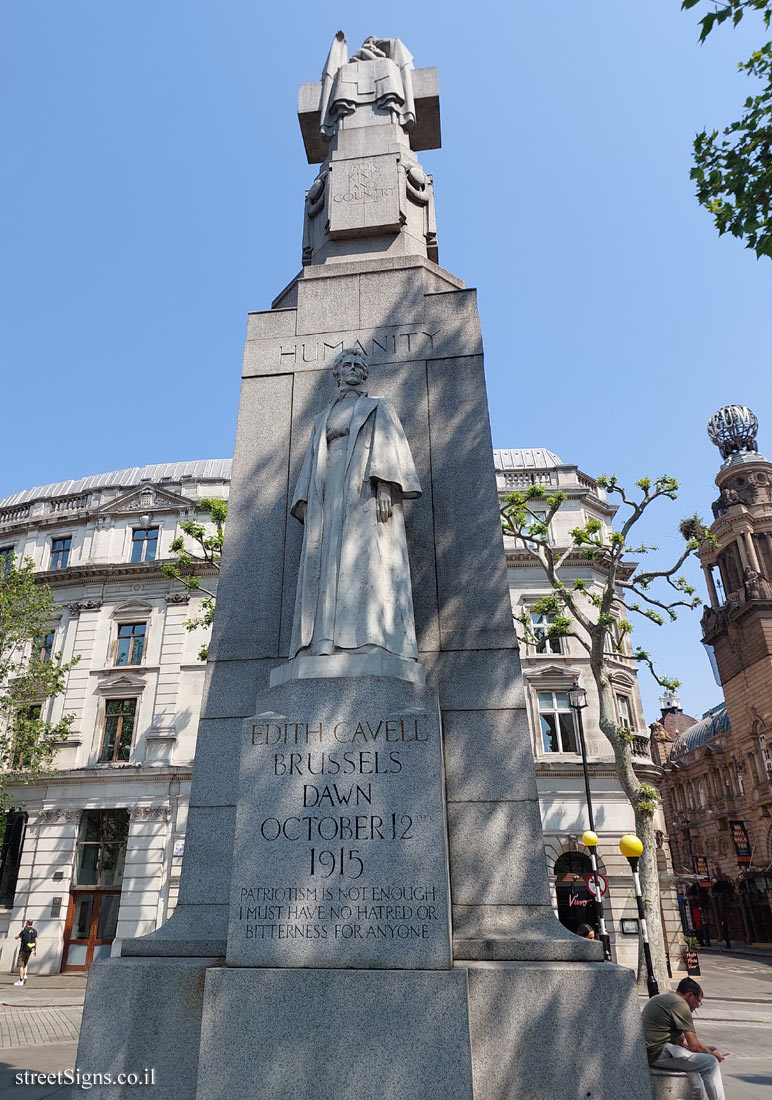 London - Monument to Edith Cavell - St. Martin’s Pl, London WC2N 4JH, UK