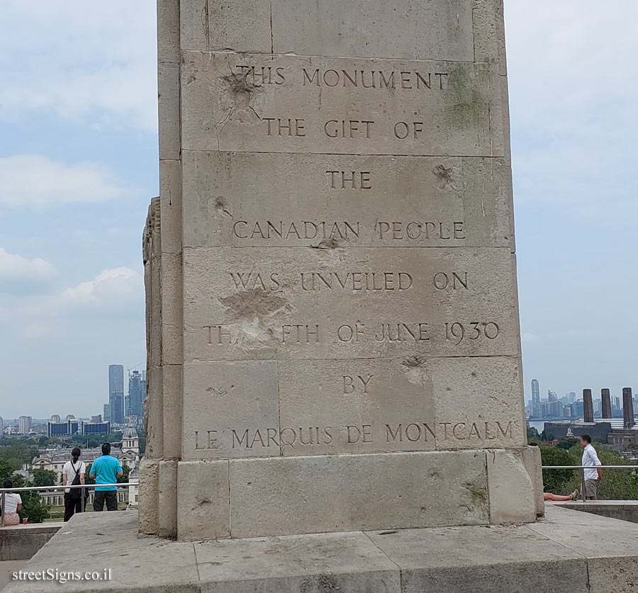 London - Greenwich - Statue of General James Wolfe - 38-Inch Telescope Dome, London SE10 8XJ, UK