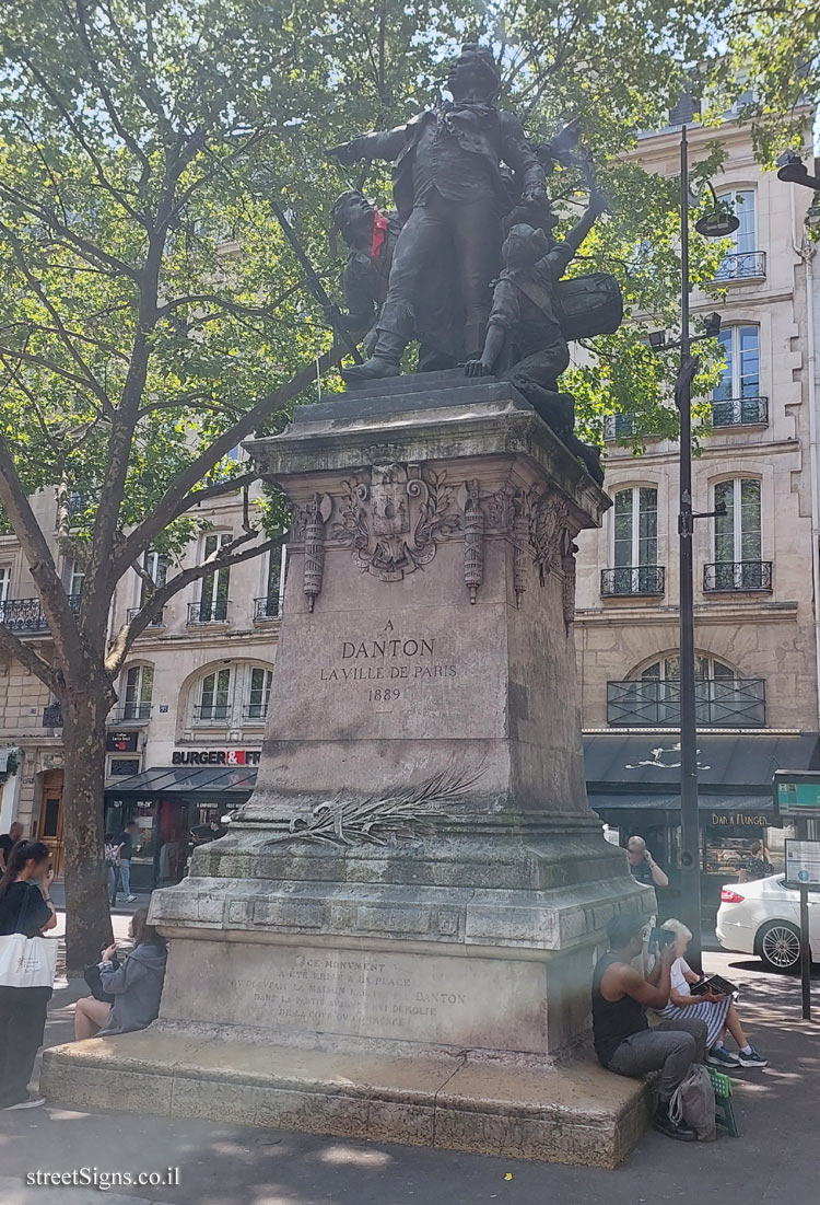 Paris - Danton’s statue - Saint-Germain - Odéon, 75006 Paris, France