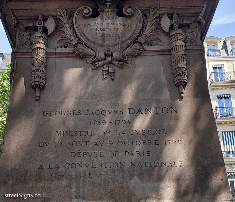 Paris - Danton’s statue - Saint-Germain - Odéon, 75006 Paris, France